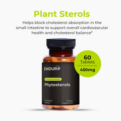 Close-up of Endur Phytosterols tablets for easy daily dosage