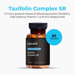 Endur Taxifolin Complex SR tablets, ready for daily antioxidant protection.