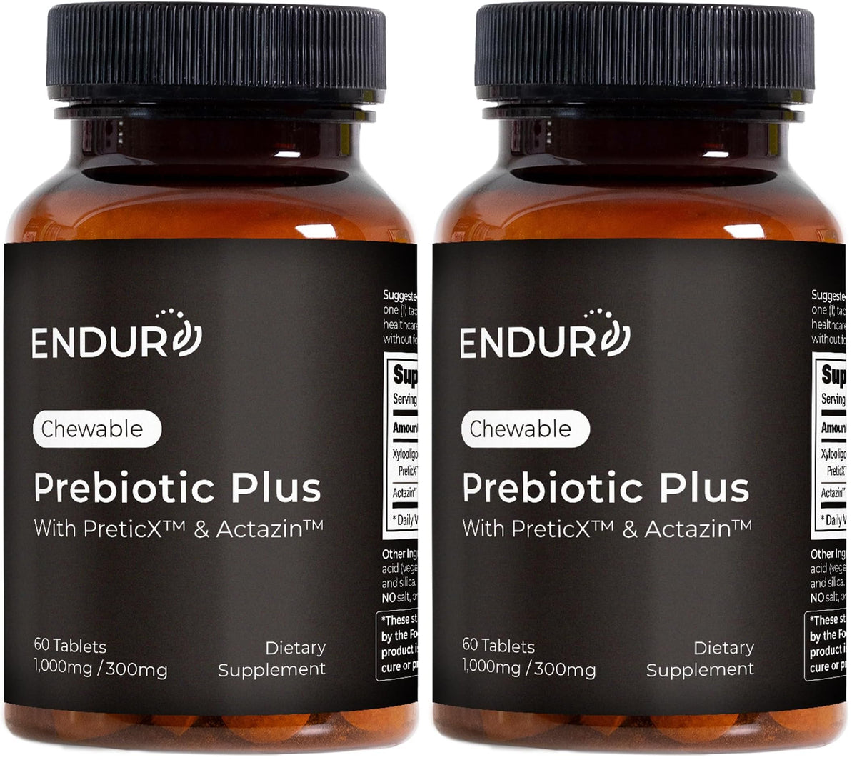 Endurance Products Prebiotic Plus bottle promotes daily gut balance and digestive wellness
