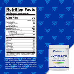 EndurElite Hydrate Elite mixed in a shaker for sustained electrolyte balance during workouts.