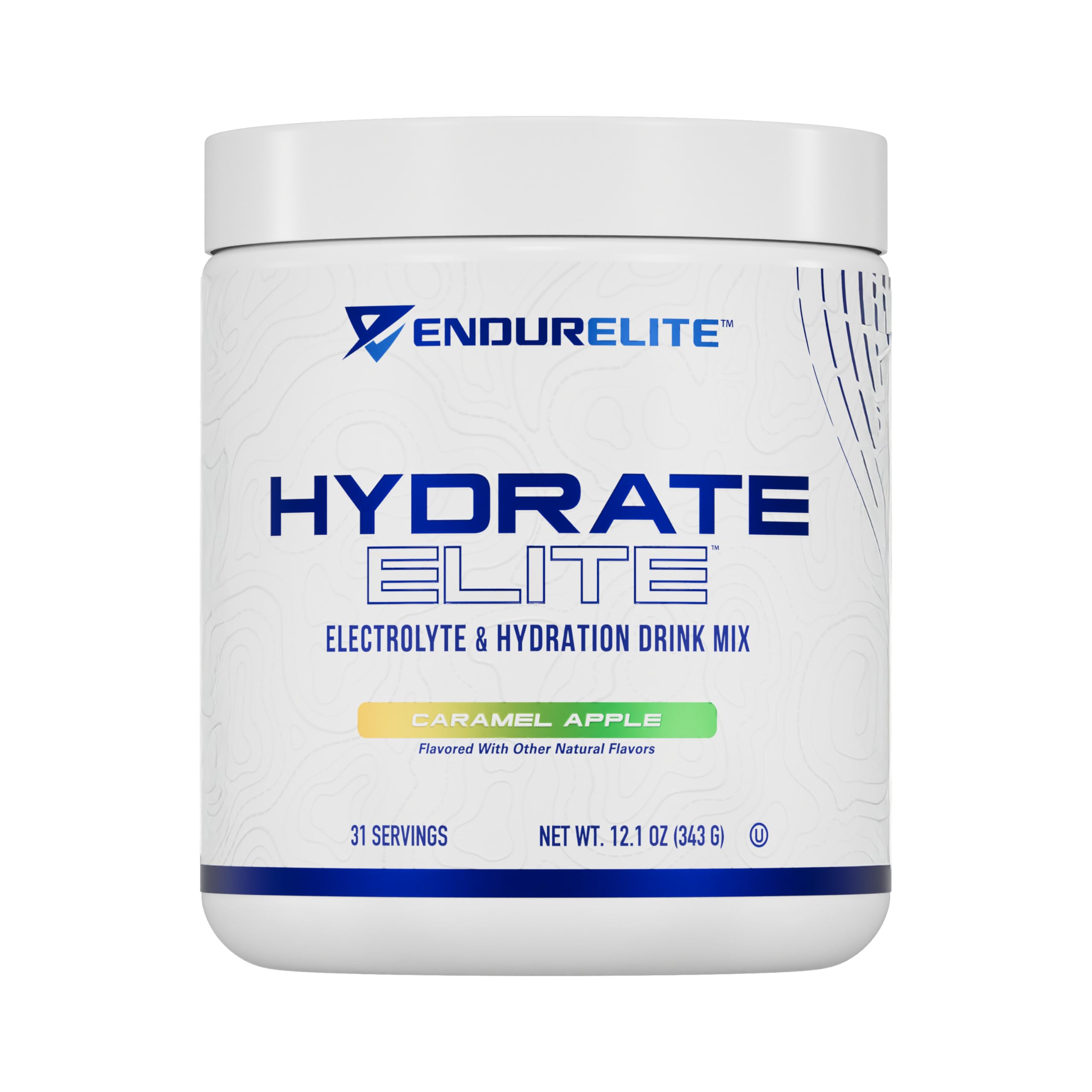 EndurElite Hydrate Elite tub for on-the-go hydration during training.