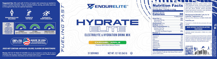EndurElite Hydrate Elite, uso diario para actividades de alta intensidad.