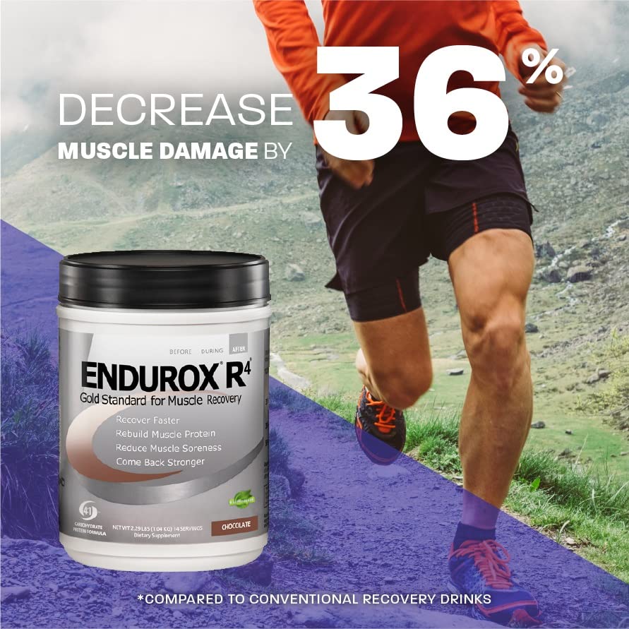 Scoop with Endurox R4 dissolving into water for quick hydration.