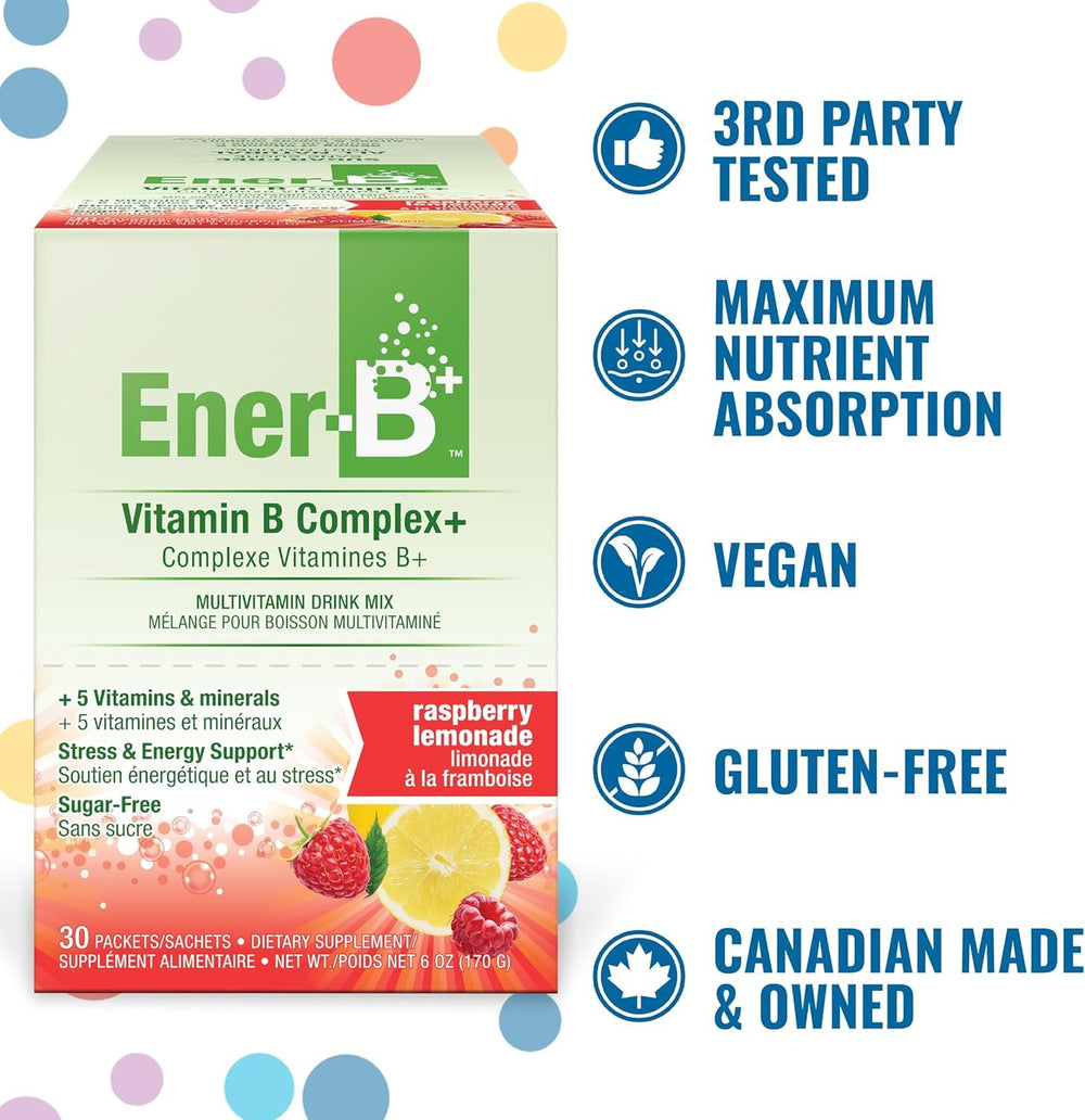 Ener-B+ Made in Canada packet signifies quality.