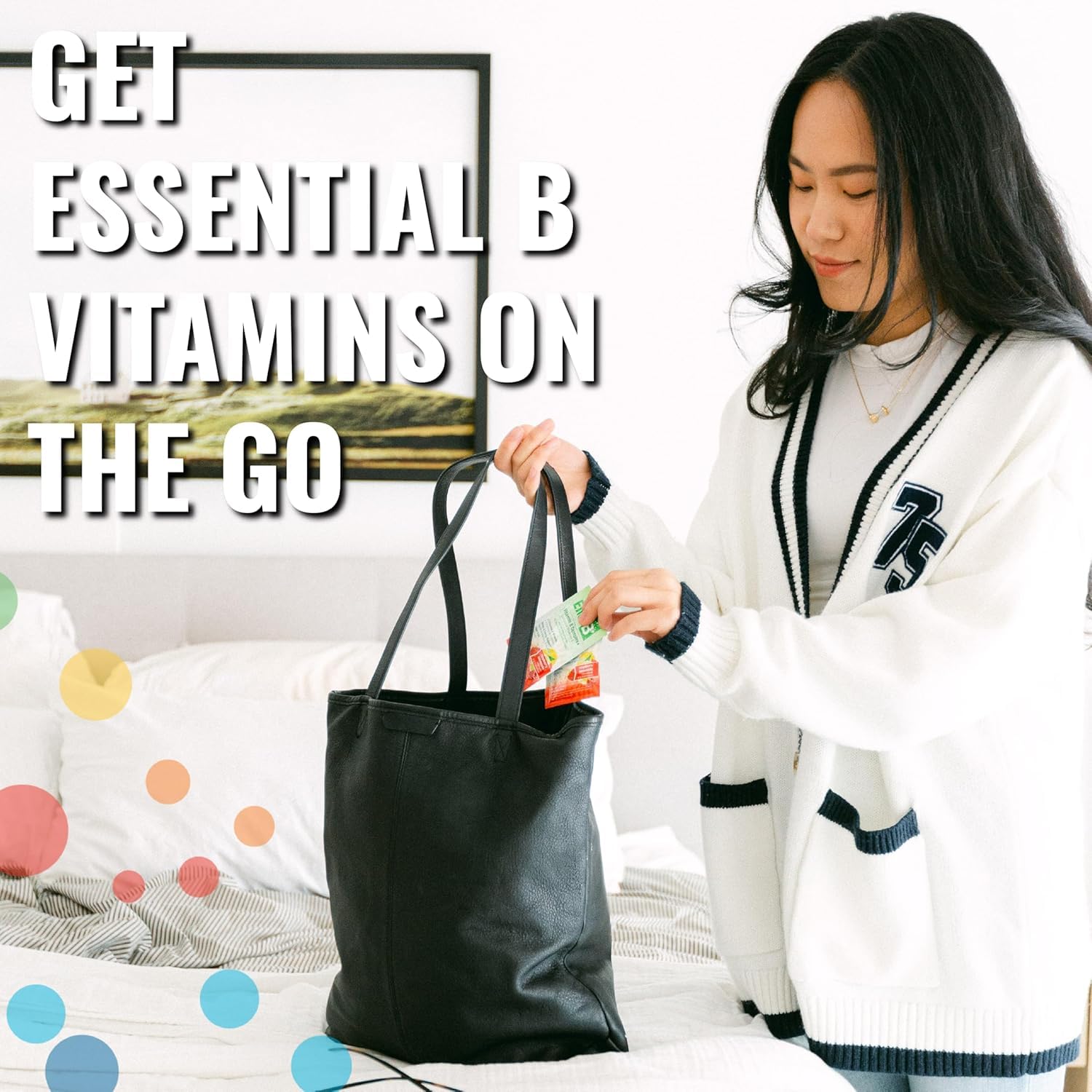 Ener-B+ Vegan-friendly packet for plant-based lifestyles.