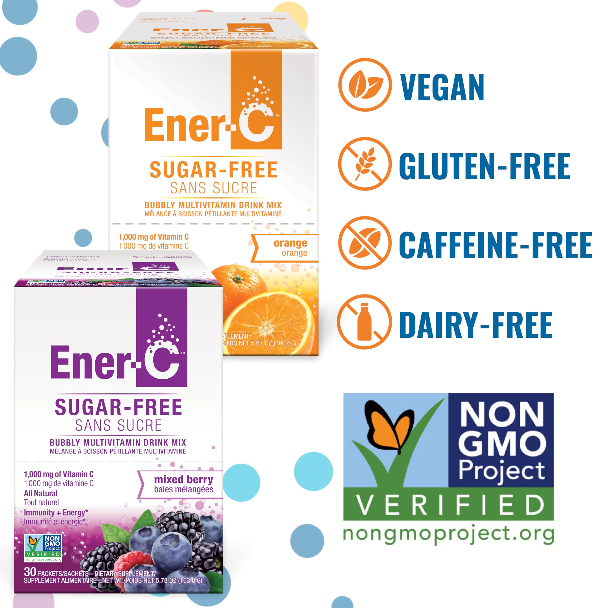 Ener-C berry pack poured into water for a tasty hydration mix