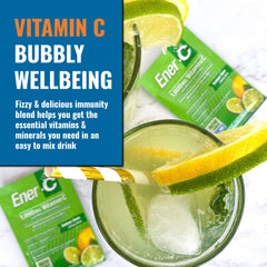 Ener-C vitamin packet close-up showing essential nutrients