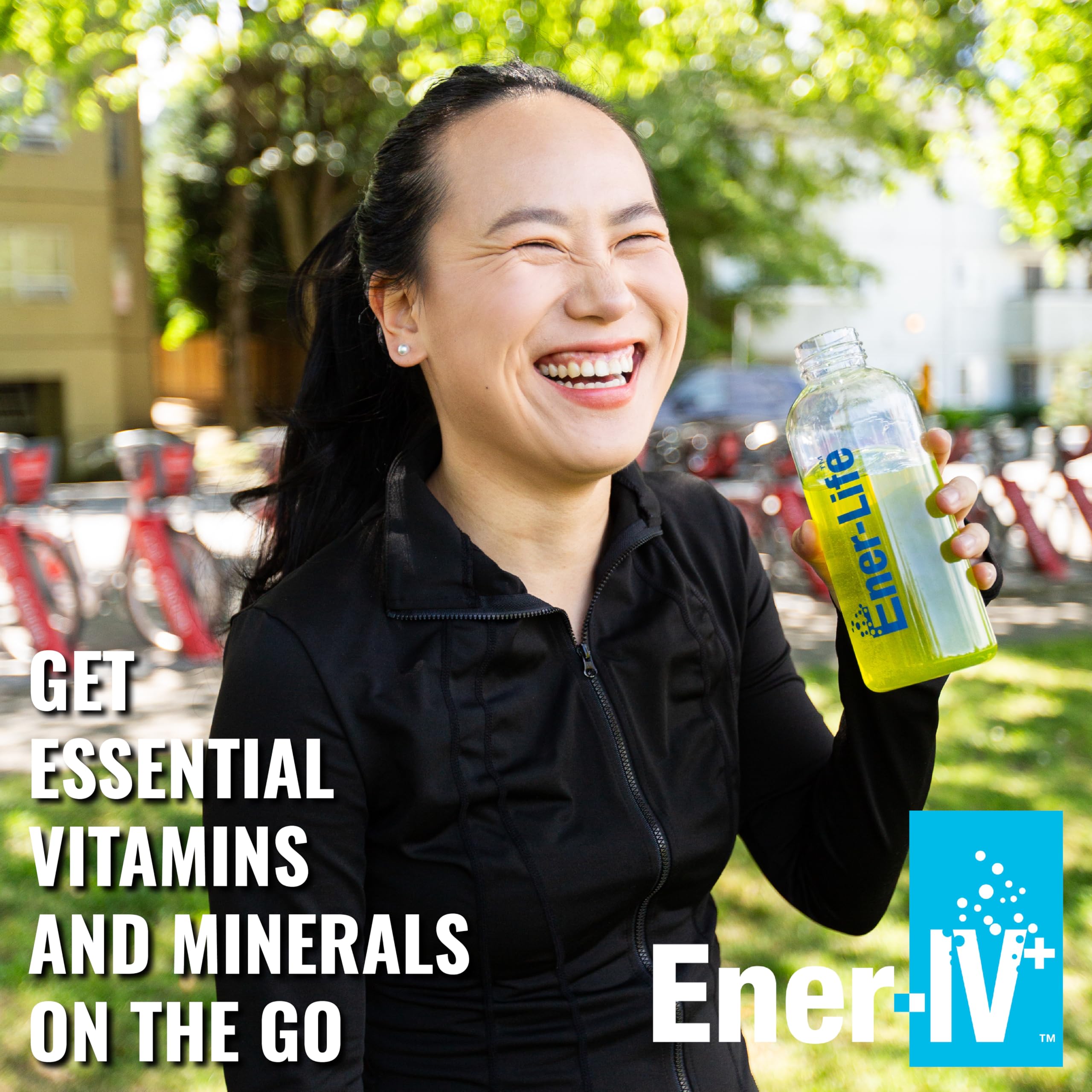 Ener-C EnerIV lemon-lime single-serve packets for on-the-go hydration.