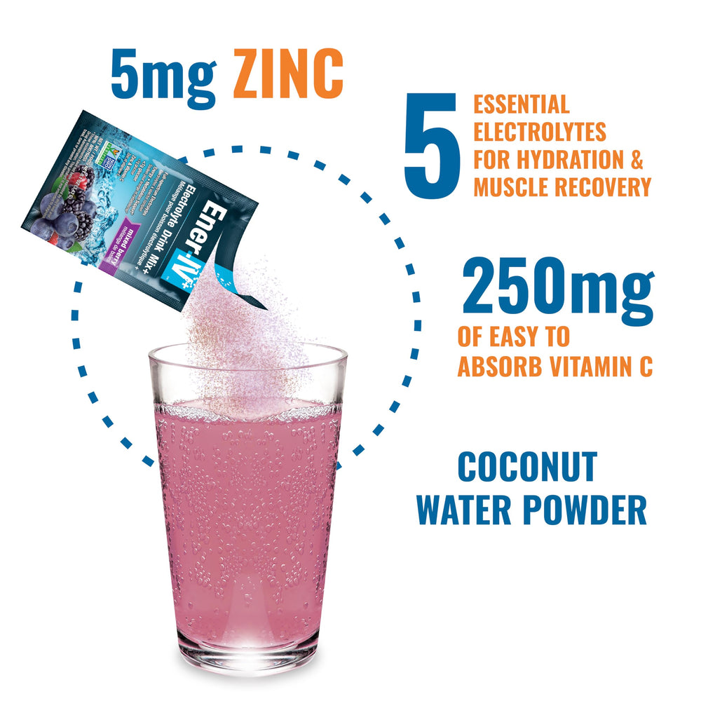 Ener-C drink in glass showing quick workout hydration