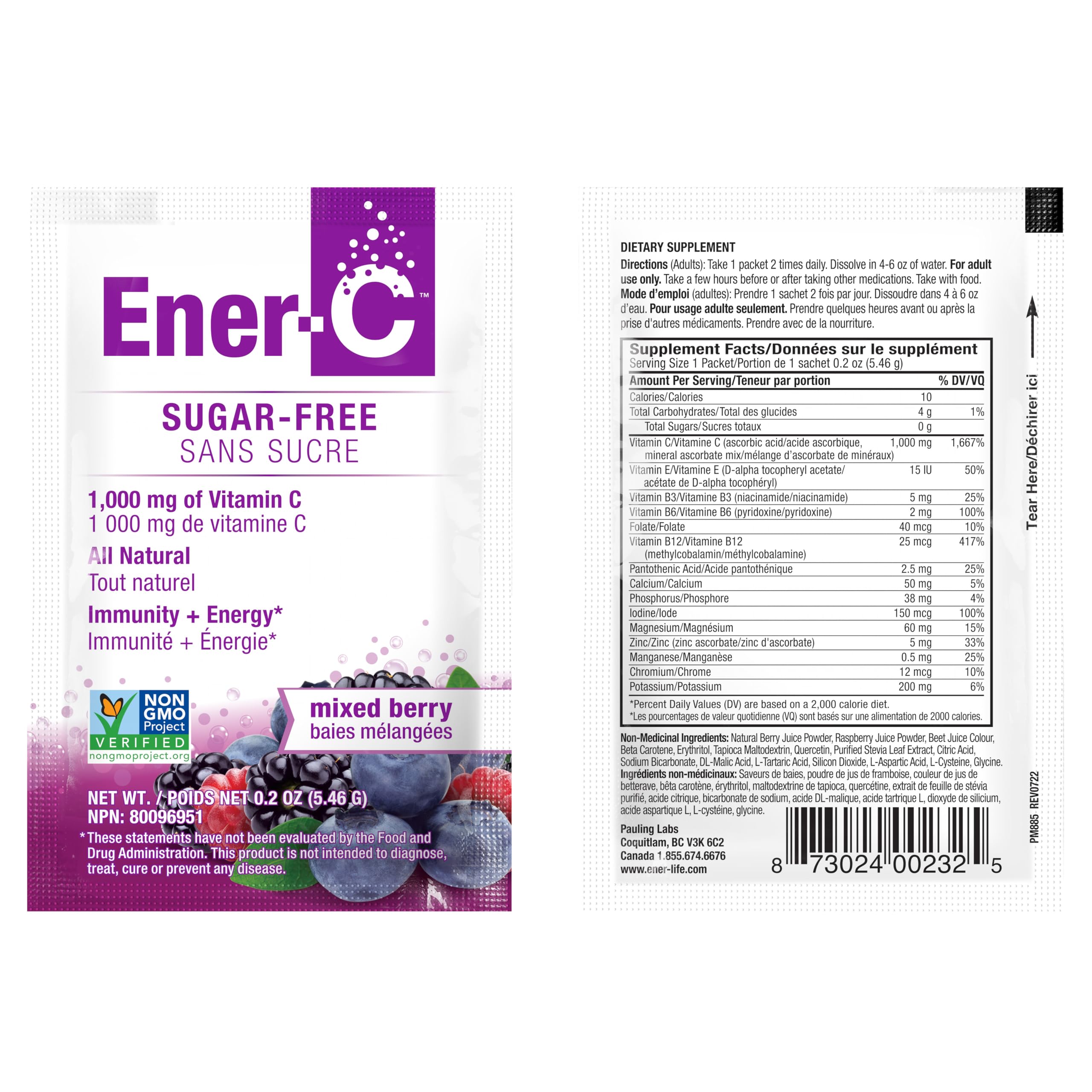 Ener-C morning ritual bottle or glass suggesting convenient daily vitamin routine