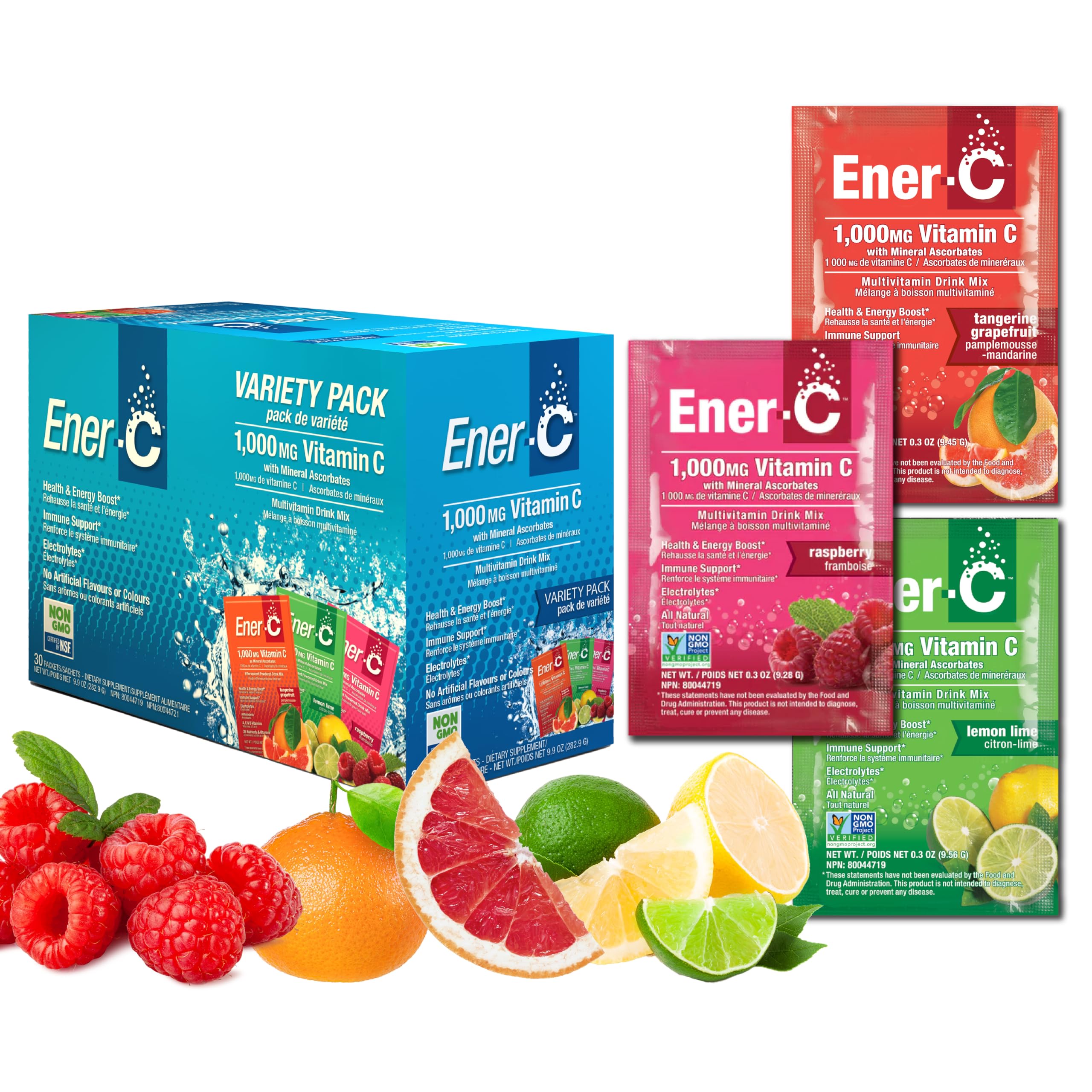 Ener-C Variety Pack single-serve packets for travel and on-the-go hydration