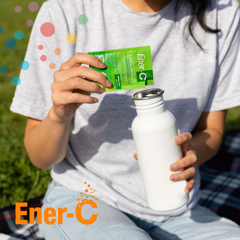 Ener-C vegan and gluten-free label on packaging
