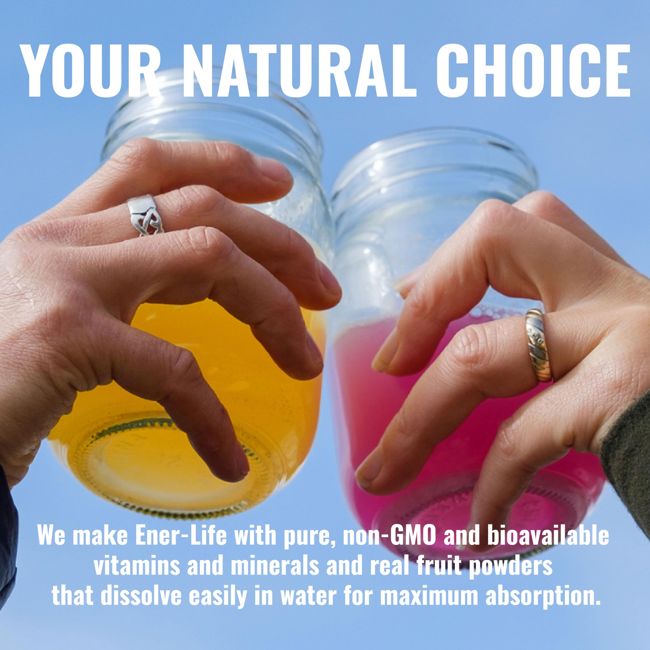 Ener-C zero sugar and 11 calories badge for guilt-free refreshment.