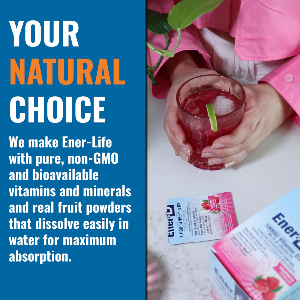 Ener-D vegan gluten-free seal on packaging