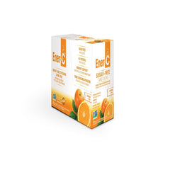 Ener-Life Orange vitamin C drink mix powder dispense, easy to stir for travel days.
