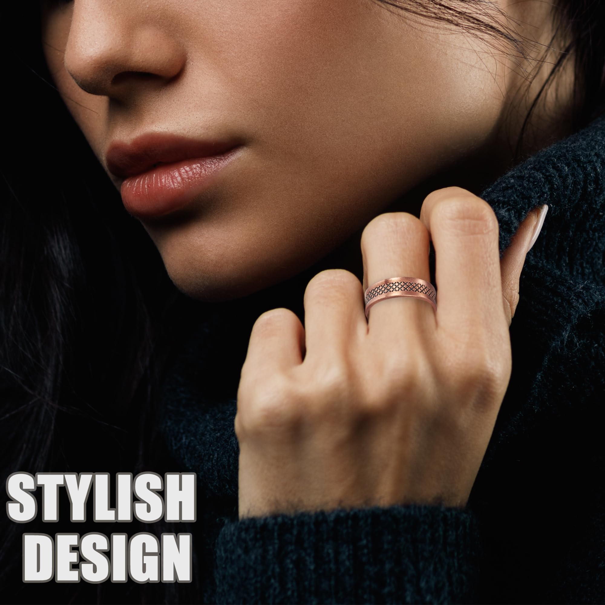 EnerCoppeX copper ring lacquer coating ensures long-lasting shine.
