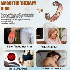 EnerCoppeX Copper Magnetic Ring worn on finger supports relaxation during daily activities.