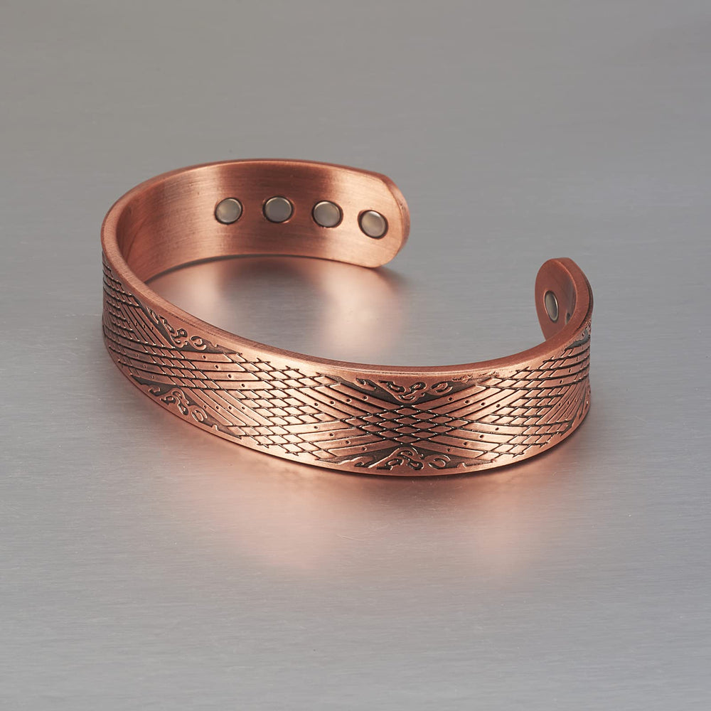 EnerCoppeX pure copper bracelet adds sophistication to daily attire
