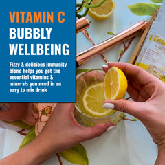 Ener-C 1000 mg vitamin C label highlights nutrients
