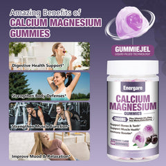 Energare Calcium Magnesium Zinc Gummies sea moss blend highlighted for absorption