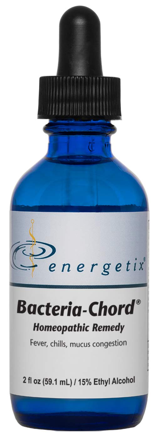 Energetix Bacteria-Chord bottle front, a compact homeopathic detoxifier for daily use.