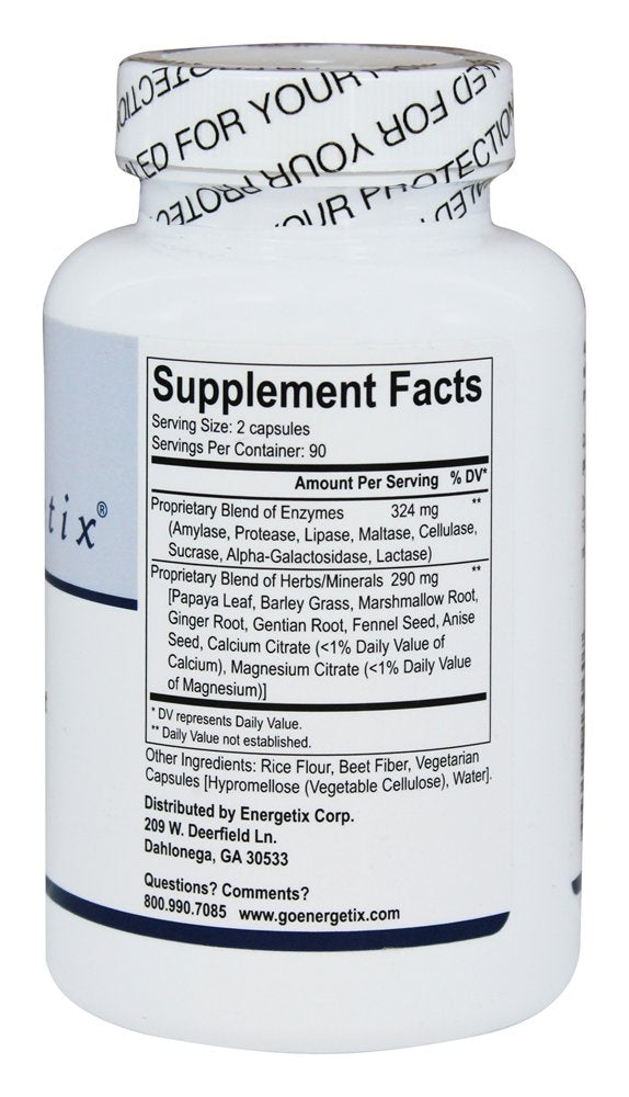 Energetix Catalyst-7 capsules inside container ready for daily use.