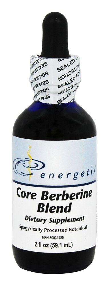 Energetix Core Berberine bottle pour shows convenient on-the-go dosing.