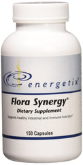 Energetix Flora Synergy capsules bottle provides daily wellness support.