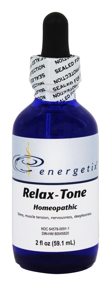 Energetix Relax-Tone 2 oz bottle ready for a calming routine.