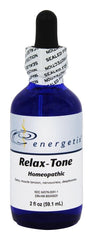Energetix Relax-Tone 2 oz bottle ready for a calming routine.