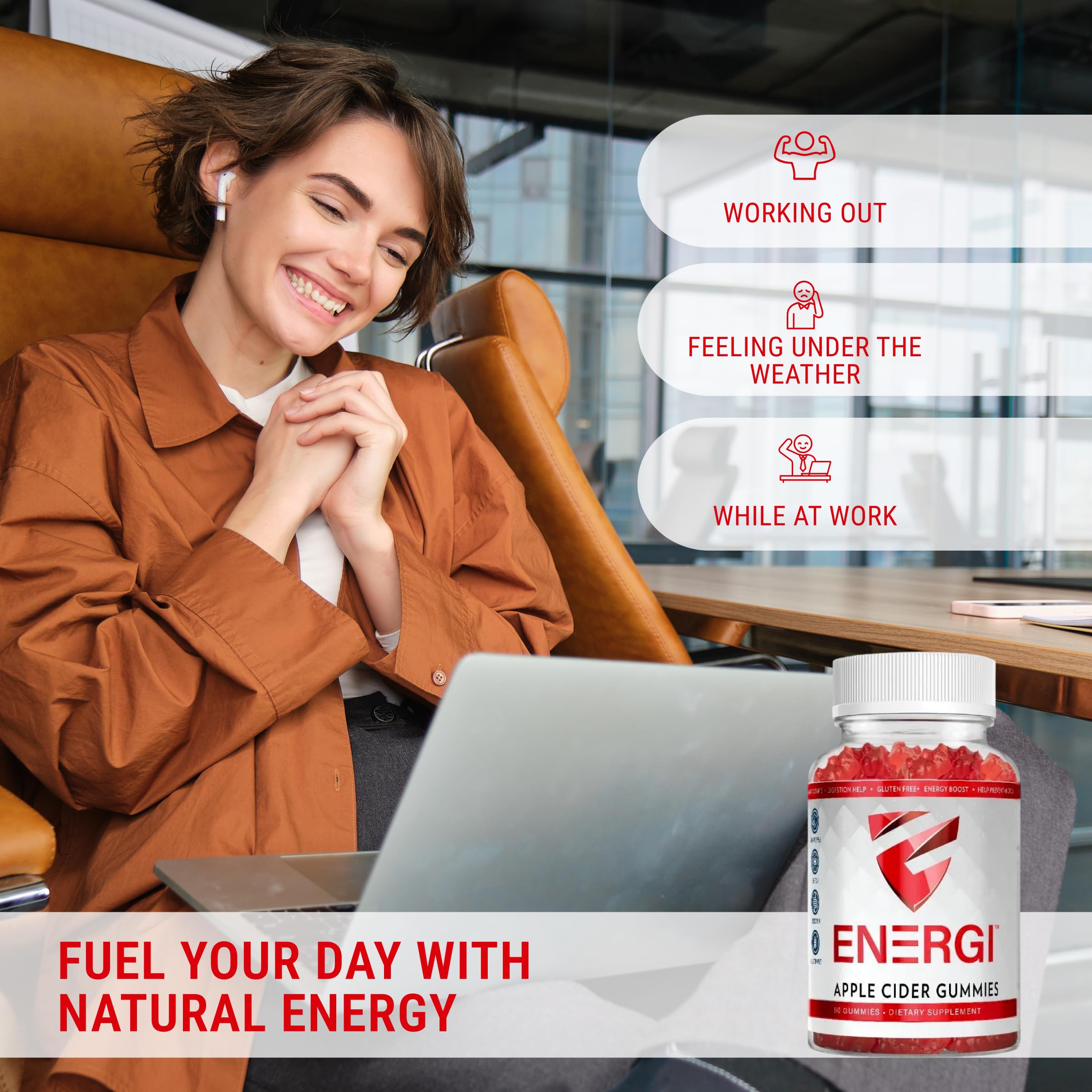 ENERGI Nut ACV Gummies immune support—may help prepare you for daily activities.