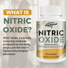Energievoll Nitric Oxide capsules close up highlighting the phytonutrient blend