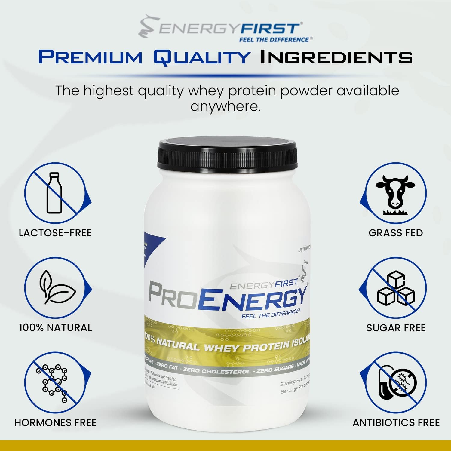 EnergyFirst Vanilla Whey Protein Isolate shake in glass ideal for keto-friendly recovery.