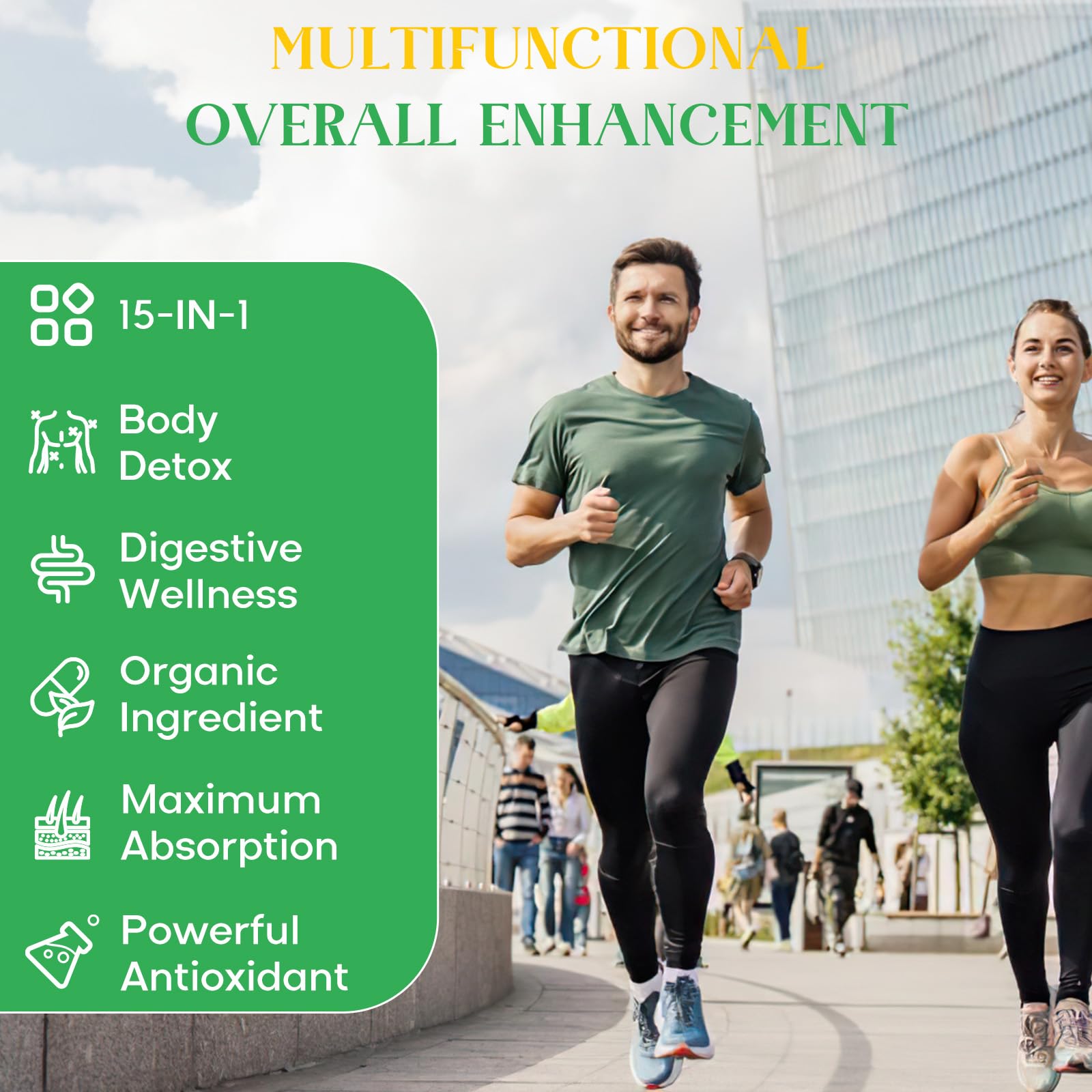 Enerlix chlorella tablets showcasing plant-based nutrient support.