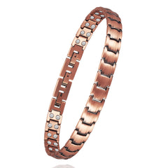 EnerMagiX copper anklet close-up shows pure copper finish and craftsmanship