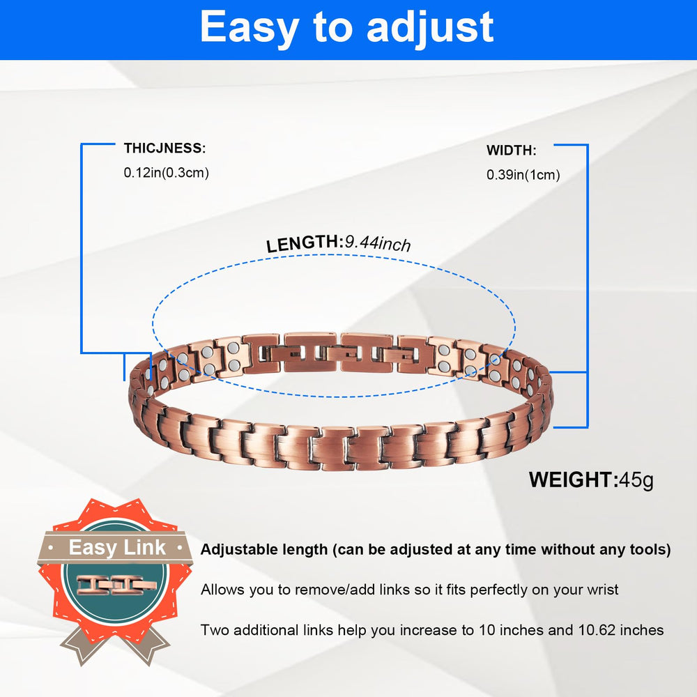 EnerMagiX copper anklet magnets inside sit near the ankle for comfortable wear