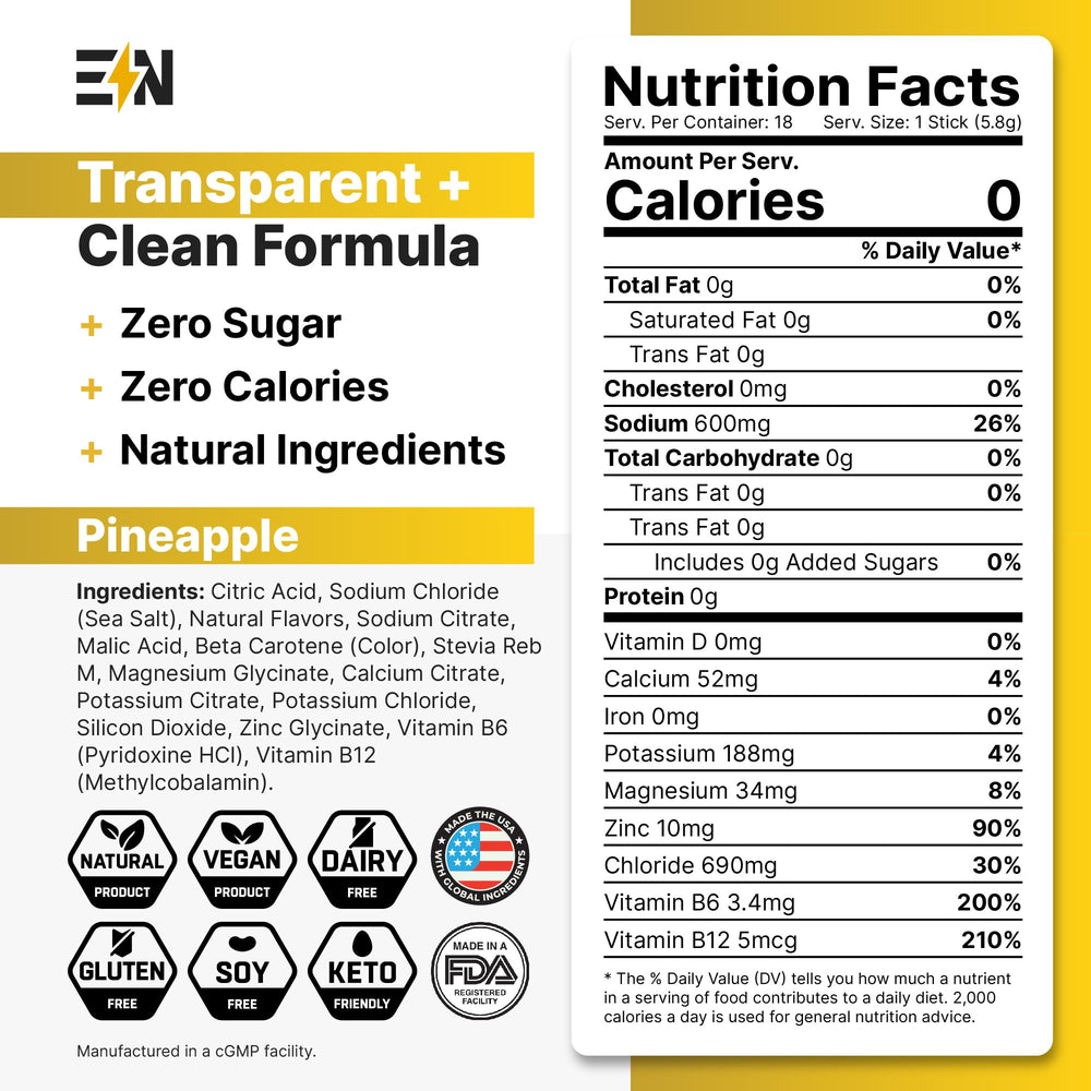Engineered Nutrition vegan non-GMO electrolyte ingredients support clean hydration