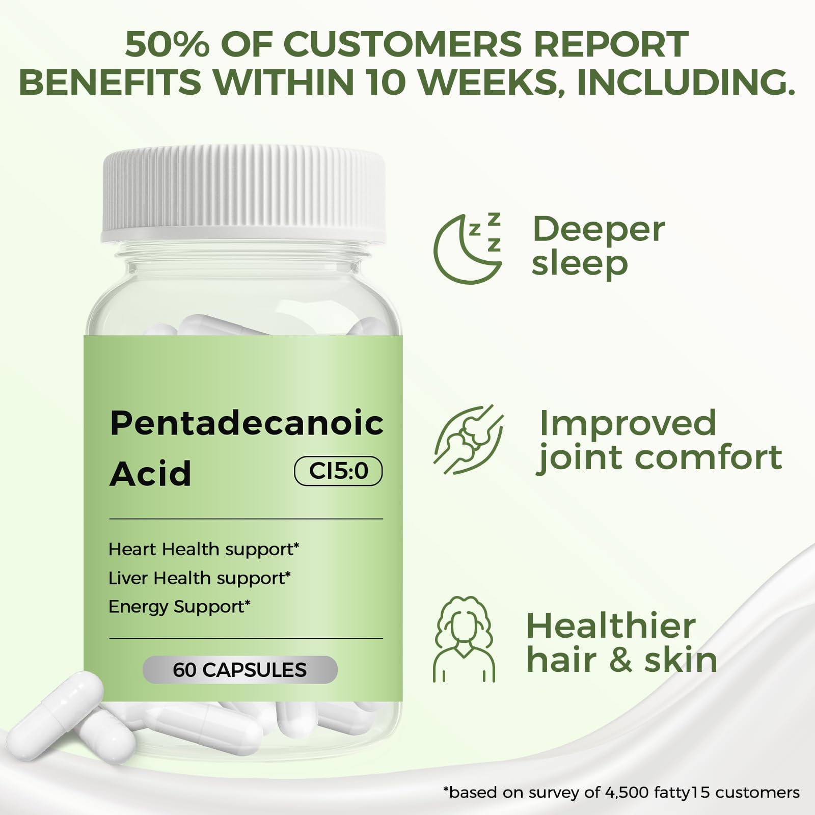 Engtozl Pentadecanoic Acid capsules suitable for daily use and gentle routine support