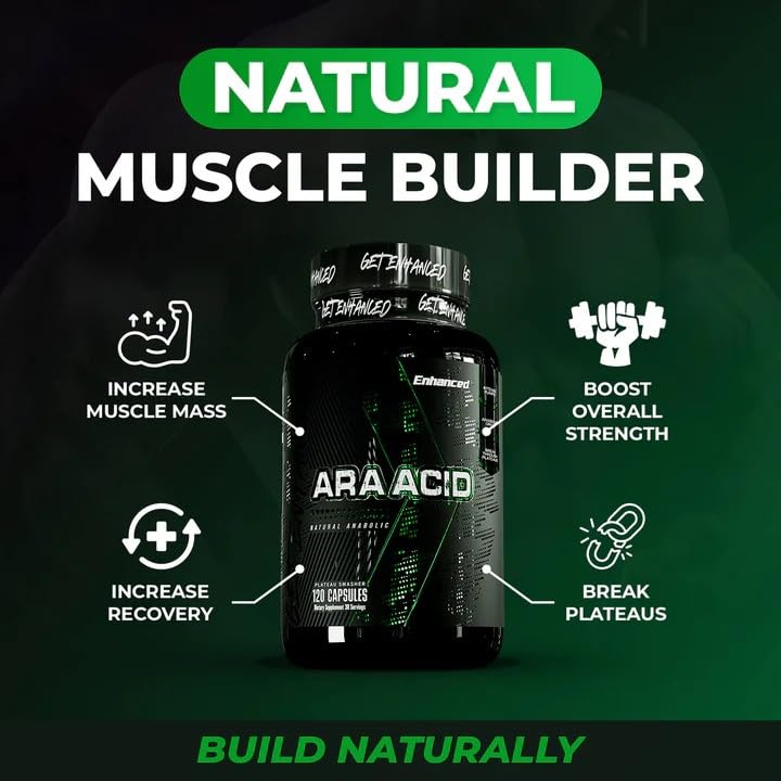 Enhanced Athlete Arachidonic Acid capsules support strength and recovery