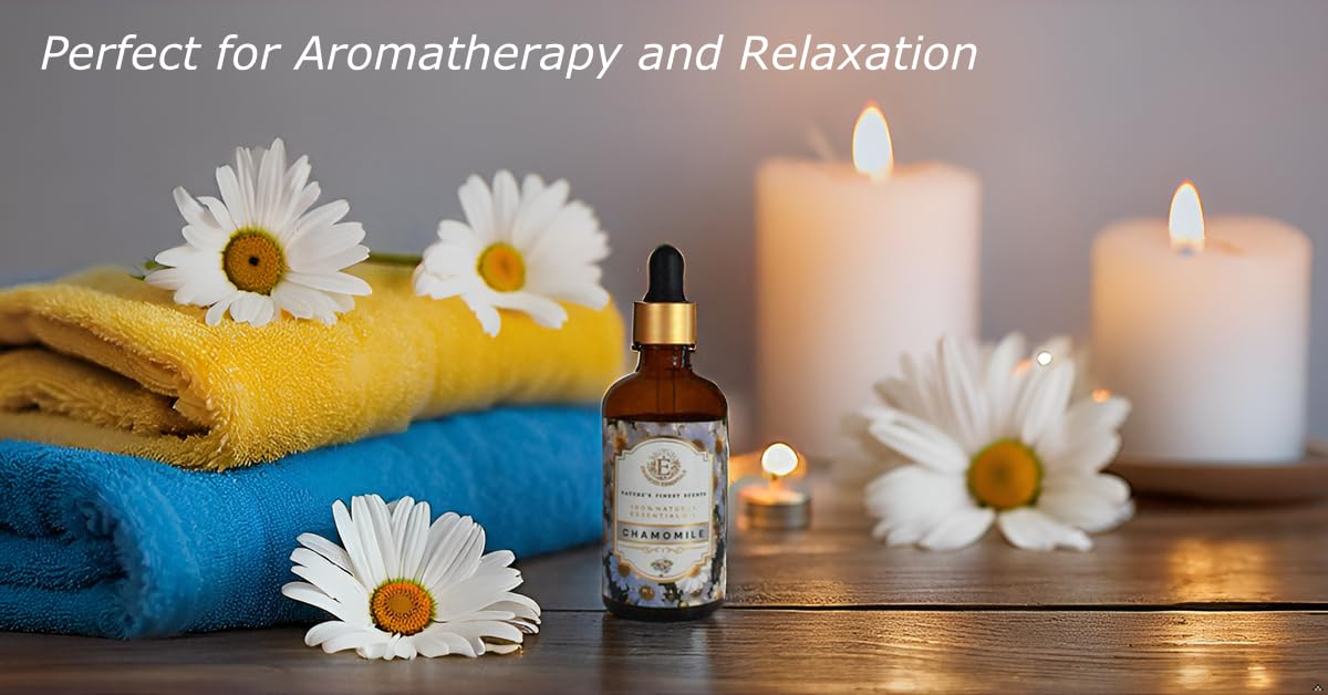 Enhanced Essentials Chamomile essential oil bath drops for spa-like relaxation
