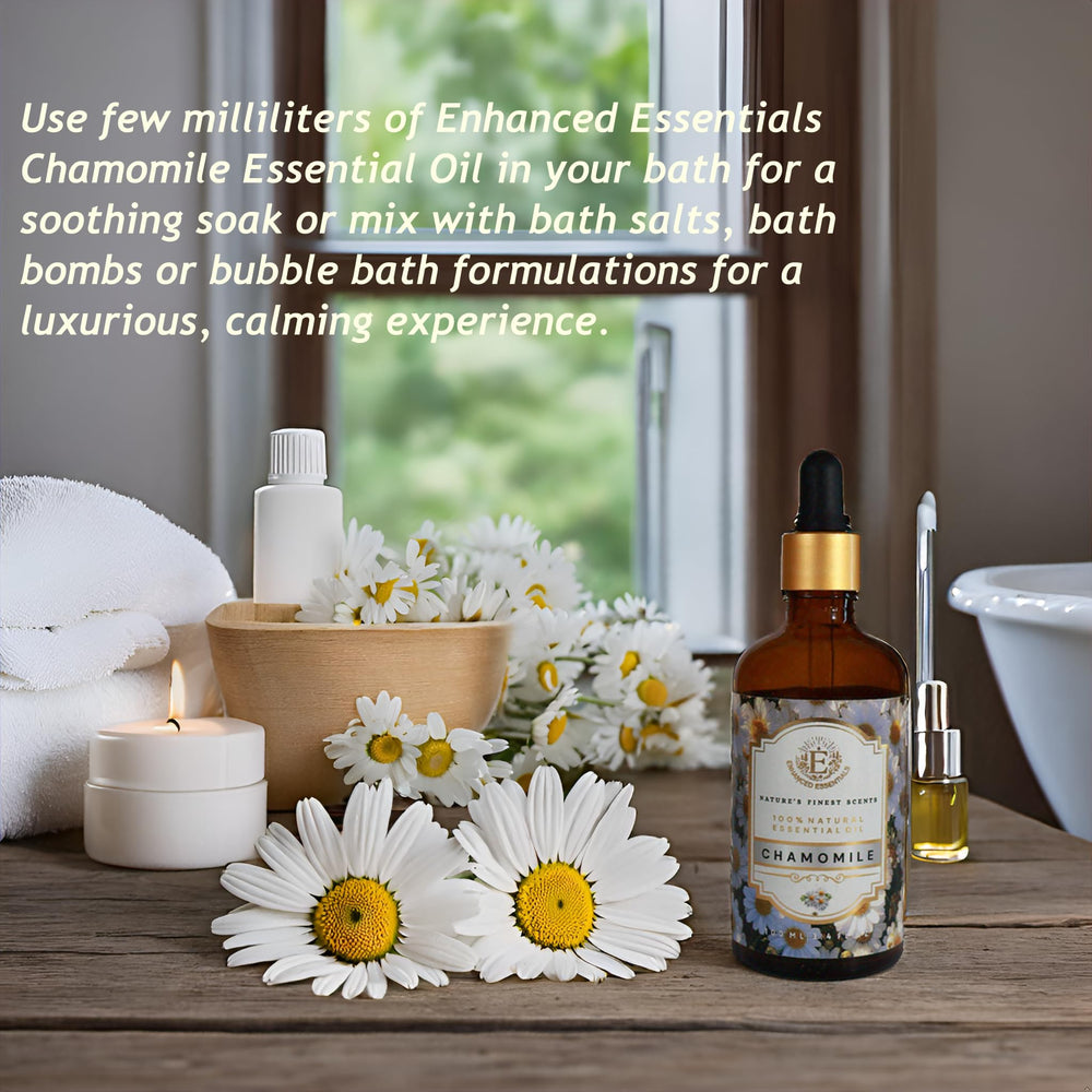 Enhanced Essentials Chamomile oil gift box conveys premium wellness gift