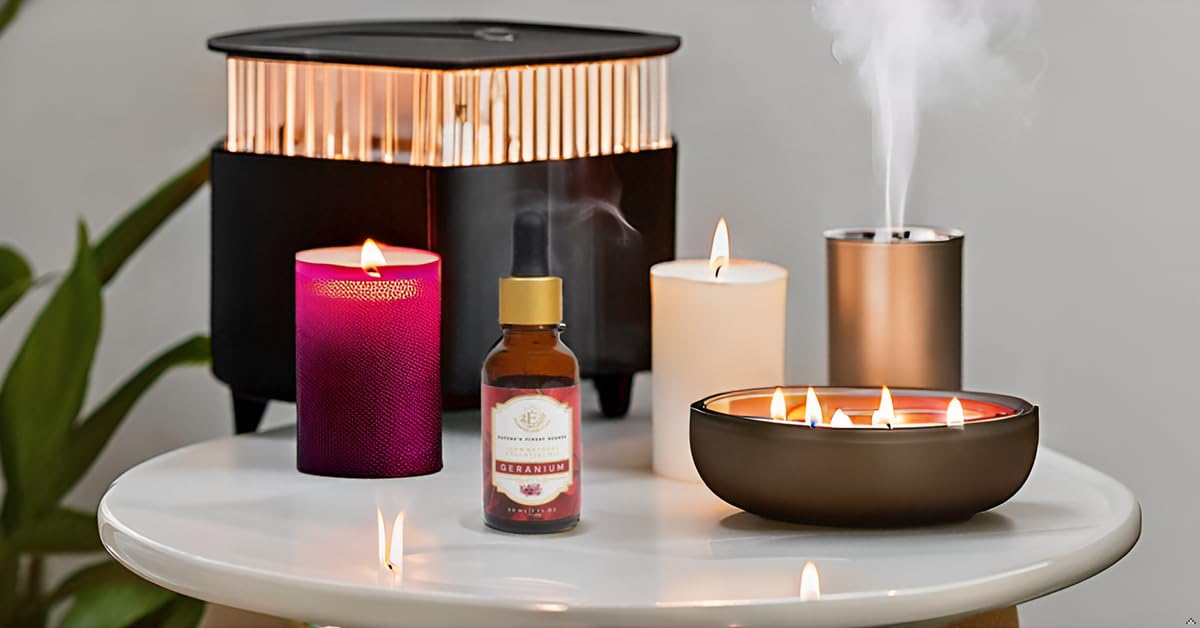 Enhanced Essentials geranium diffuser-ready bottle for home fragrance
