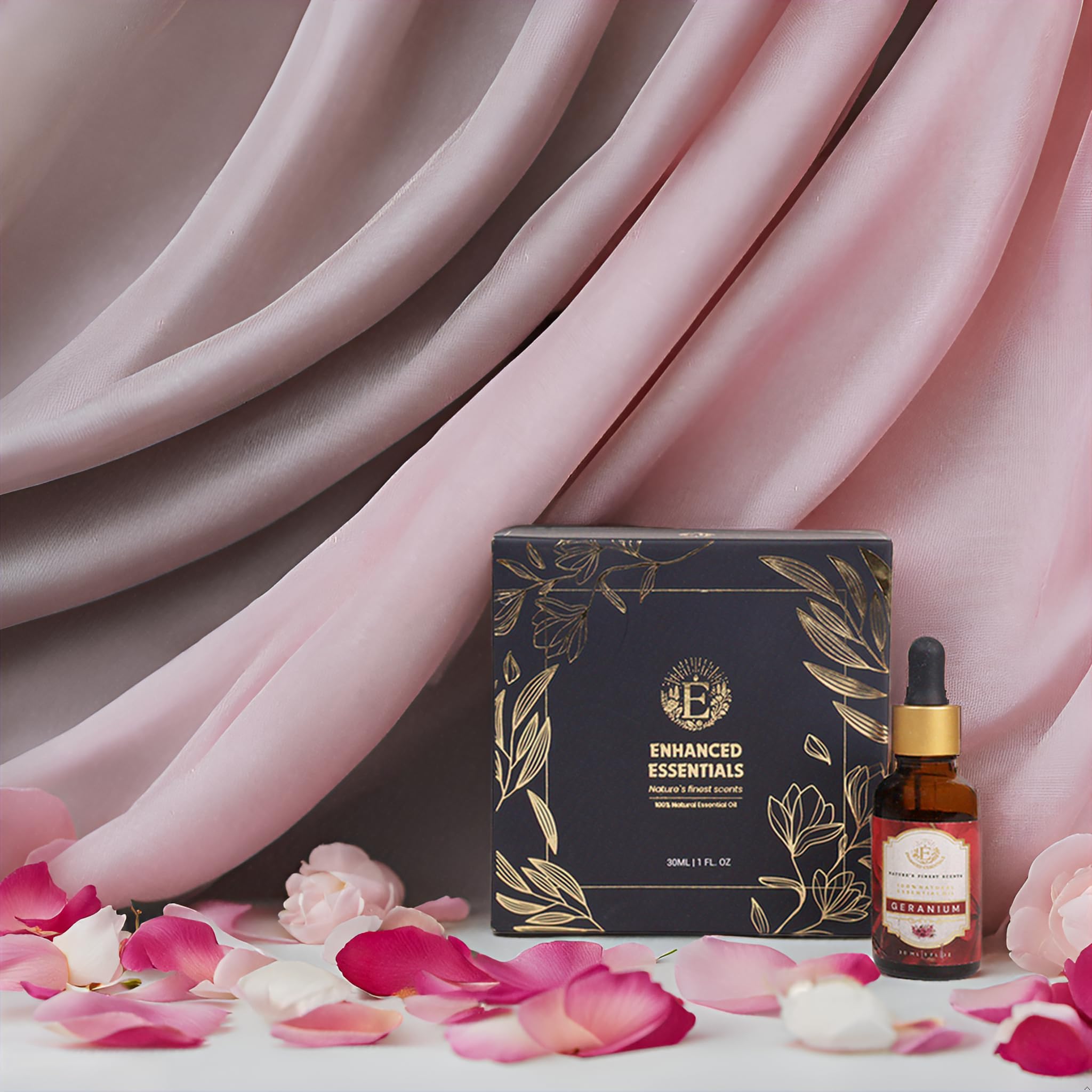 Enhanced Essentials geranium oil for DIY beauty products and routines