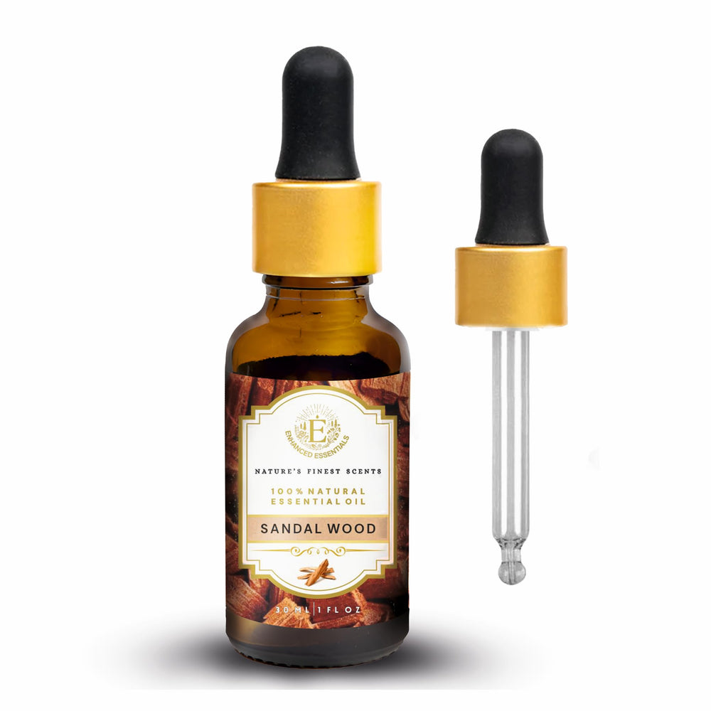 Enhanced Essentials sandalwood-lavender blend supports mood and relaxation