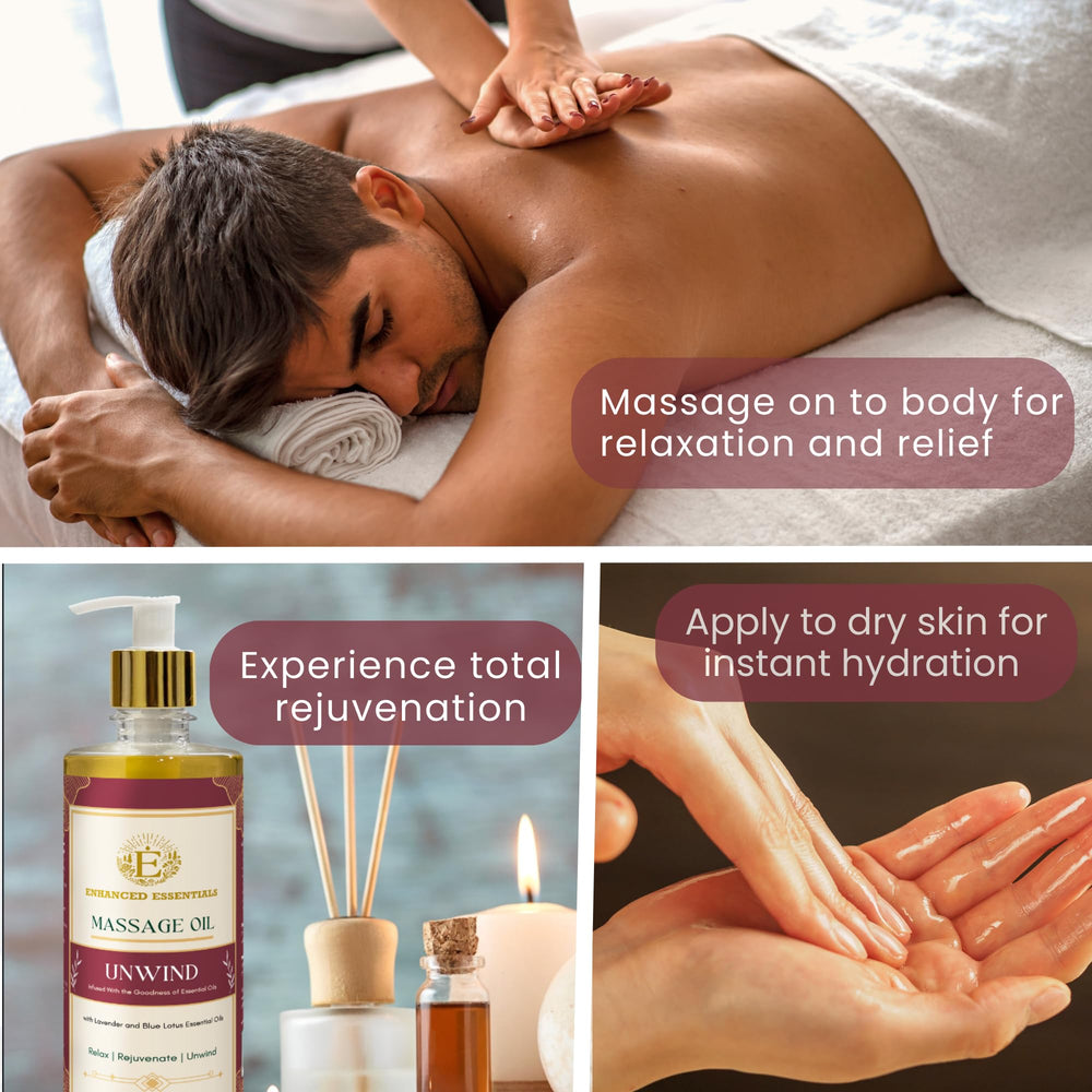Enhanced Essentials Unwind daily self-care routine supports calm and hydration.