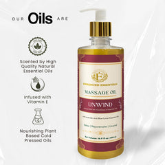 Enhanced Essentials Unwind silky texture glides on skin for smooth hydration.
