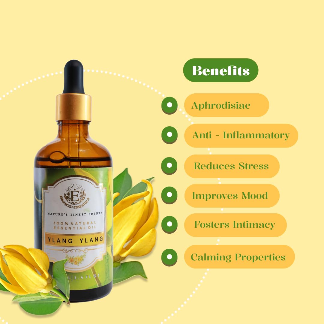Enhanced Essentials Ylang Ylang diffuser-blend for calming ambience