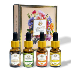 Enhanced Essentials Zesty Freshness Lemon bottle for uplifting aroma in diffusers.