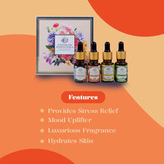 Enhanced Essentials Zesty Freshness Sweet Orange bottle delivering calming citrus aroma.