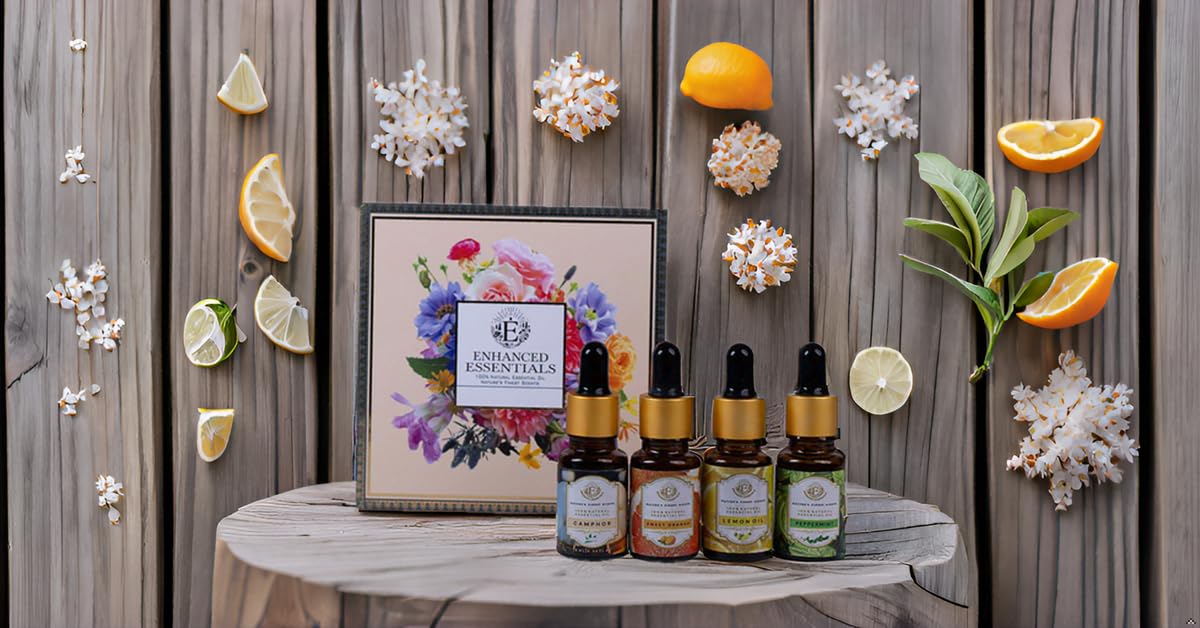 Enhanced Essentials Zesty Freshness Peppermint bottle for refreshing focus and cooling scent.
